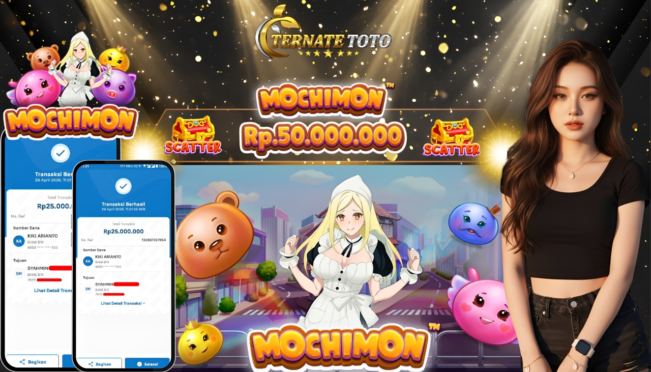 	TERNATETOTO - JACKPOT MOCHIMON Rp. 50,000,000,-